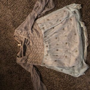 Free people purple moon beaded tunic